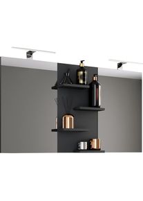 Vcm, Badspiegel &raquo;Breiter Badspiegel Spiegel Budasi mit Ablage&laquo;, Schwarz, Schwarz