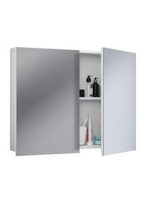 Vcm, Badspiegel &raquo;Spiegelschrank Spiegel Badezimmer Badinos 59x60 cm&laquo;, Wei&szlig;, Wei&szlig;