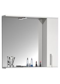 Vcm, Badspiegel &raquo;Spiegelschrank Bad Spiegel Beleuchtung Lisalo XL&laquo;, Wei&szlig;, Wei&szlig;