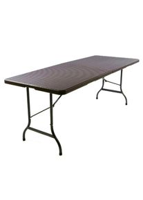 Vcm, Gartentisch &raquo;Partytisch Rattan-Optik braun&laquo;, Braun, Braun