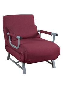 Vcm, Schlafsofa &raquo;Schlafsessel Sessel Kolino mit Schlaffunktion&laquo;, Rot, Obermaterial: 90% Holz Wood. 10% Textilmaterial TEXMAT., Rot
