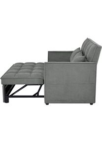 OTTO home, Schlafsofa &raquo;STEFFO, 159 cm, 2-Sitzer, mit verstellbarer R&uuml;ckenlehne&laquo; verstellbarer R&uuml;ckenlehne, Klappmechanismus, Webstoff, anthrazit, B/H/