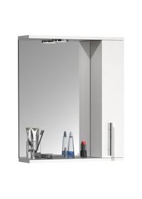 Vcm, Badspiegel &raquo;Spiegelschrank Bad Spiegel Beleuchtung Lisalo M&laquo;, Wei&szlig;, Wei&szlig;