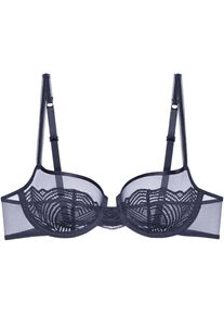 Triumph, Balconette-BH &raquo;Delightful Spotlight&laquo; mit graphischer Spitze, DARK BLUE, Cup D, 90 -Cup D, Balconette-BH