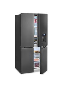 Exquisit, Multi Door MD430-100-WS-202E inoxlook-az &raquo;MD430-100-WS-202E inoxlook-az&laquo; 183 cm hoch 83, 6 cm breit, inoxlook-az, inoxlook-az