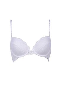 After Eden, Au&szlig;entr&auml;ger-BH &raquo;MOLLY&laquo; halbe Schale, mit B&uuml;gel, verstellbare Tr&auml;ger, mit Spitze, mit Schleife, White, Cup C, 80 -Cup C, Au&szlig;entr&auml;ger-BH