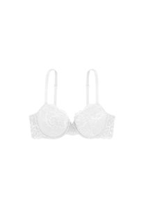 Dorina, B&uuml;gel-BH &raquo;Lianne&laquo; leicht wattiert, geformte Cups, feminine Blumenspitze, White, Cup C, 75 - Cup C, B&uuml;gel-BH