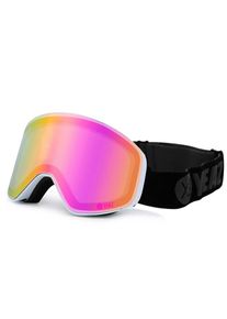 YEAZ, Snowboardbrille &raquo;Magnet-Ski-Snowboardbrille pink verspiegelt/wei&szlig; APEX&laquo;, wei&szlig;, Snowboardbrille