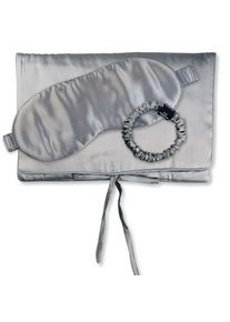 AILORIA, Damen, Seidentuch &raquo;Tasche, Schlafmaske & Scrunchie S TRAVEL SET BEAUTY S&laquo;, Shadow, Shadow, Ideal f&uuml;r zu Hause oder f&uuml;r Reisen im Zug oder 