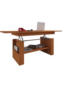 Vcm, Beistelltisch &raquo;Holz Couchtisch Kobila h&ouml;henverstellbar ausziehbar&laquo;, Buche, Buche