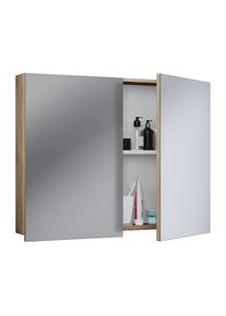 Vcm, Badspiegel &raquo;Spiegelschrank Spiegel Badezimmer Badinos 59x60 cm&laquo;, Sonoma-Eiche (S&auml;gerau), Sonoma-Eiche (S&auml;gerau)