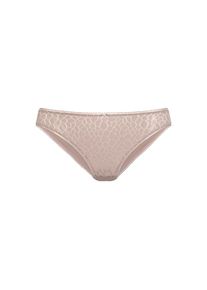 Lascana, Damen, Slip &raquo;Chiara&laquo; mit graphischem Netz-Muster, sand, 48/50, Modischer Slip mit feiner Zierschleife in der vorderen Mitte