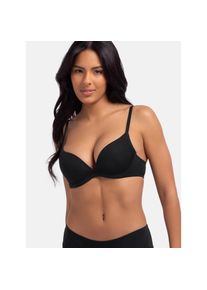 Dorina, Push-up-BH &raquo;Nadia&laquo; 2er Pack, vorgeformte K&ouml;rbchen, mit B&uuml;gel, teilweise mit Spitze, PINK/BLACK, Cup D, 80 - Cup D, Push-up-BH