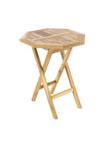 Vcm, Gartentisch &raquo;Balkontisch Gartentisch Beistelltisch natur Teak&laquo;, Braun, Braun