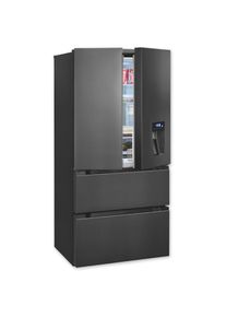 Exquisit, French Door FD490-160-WS-202E inoxlook-az &raquo;FD490-160-WS-202E inoxlook-az&laquo; 183 cm hoch 83, 6 cm breit, inoxlook-az, inoxlook-az