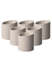 Villeroy & Boch Villeroy & Boch, Duftkerze &raquo;Duftkerzen Energy New Moon Home &oslash; 8, 6 x 9, 1 cm 6er Set beige&laquo;, beige, 6 tlg., beige