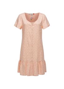 Ragwear, Damen, Druckkleid &raquo;Sommerkleid Fialina&laquo;, Nude, N-Gr, S - N-Gr, Nude, Bequemes Kurzarm Kleid mit floralem Printmuster