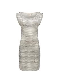 Ragwear, Damen, Shirtkleid &raquo;Shirtkleid Chego Organic&laquo;, Offwhite, XL - N-Gr, Stylisches Sommerkleid mit Streifenmuster und s&uuml;&szlig;er Kordel