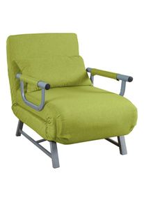 Vcm, Schlafsofa &raquo;Schlafsessel Sessel Kolino mit Schlaffunktion&laquo;, Gr&uuml;n, Obermaterial: 90% Holz Wood. 10% Textilmaterial TEXMAT., Gr&uuml;n