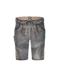 N&uuml;bler N&uuml;bler, Herren, Trachtenlederhose &raquo;Lederhose kurz Thomas&laquo;, Natur, EURO, 54 - EURO, Natur, Kn&ouml;pfe an Beinabschl&uuml;ssen in Hirschhornoptik, Trachtenmode