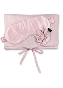 AILORIA, Damen, Seidentuch &raquo;Tasche, Schlafmaske & Scrunchie M aus Seide TRAVEL SET BEAUTY M&laquo;, Shy Blush, Shy Blush, Ideal f&uuml;r zu Hause oder auf Reisen