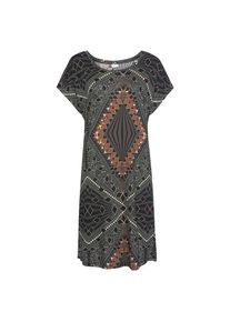Lascana, Damen, Nachthemd mit Ethno-Muster, gemustert-schwarz-braun-ecru, N-Gr, 32/34 -N-Gr, gemustert-schwarz-braun-ecru, Nachthemd mit 