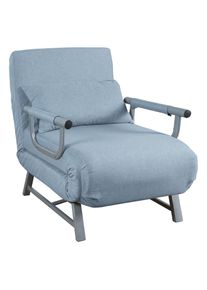 Vcm, Schlafsofa &raquo;Schlafsessel Sessel Kolino mit Schlaffunktion&laquo;, Blau, Obermaterial: 90% Holz Wood. 10% Textilmaterial TEXMAT., Blau