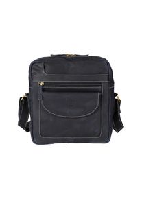 Jan Vanderstorm, Damen, Umh&auml;ngetasche &raquo;Tasche DIETGER&laquo;, dunkelblau, dunkelblau, Umh&auml;ngetasche DIETGER mit JV-Pr&auml;gung