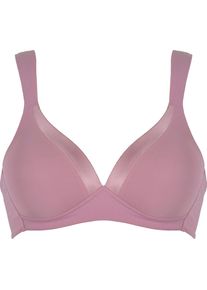 Naturana, Damen, B&uuml;gelloser BH &raquo;The Wednesday&laquo; 1 Stk. mit Schale, Glanzband, breite Tr&auml;ger, weich, bequem, ohne B&uuml;gel, smoked orchid, Cup A, 80 -Cup A