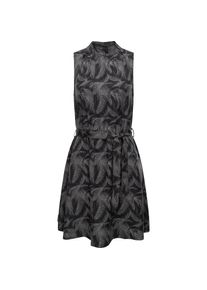 Ragwear, Damen, Blusenkleid &raquo;Sommerkleid Angyc Organic&laquo;, Black, N-Gr, XL -N-Gr, Black, Gemustertes Blusenkleid mit mit Bindeband an der Taille