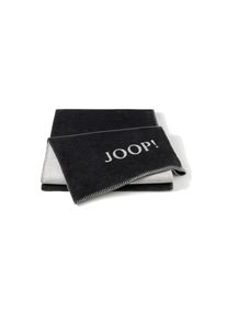 JOOP!, Wohndecke &raquo;Wohndecken 1er Pack&laquo;, Anthrazit, Obermaterial: 58% Baumwolle CO. 35% Polyacryl PAN. 7% Polyester PES., B/L: 150 cm, Anthrazit