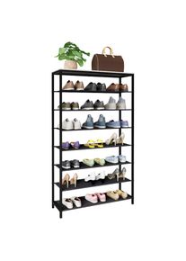 Vcm, Schuhregal &raquo;Metall Holz Schuhregal Schuhablage 7 F&auml;cher Taliro&laquo;, Wei&szlig;, Wei&szlig;