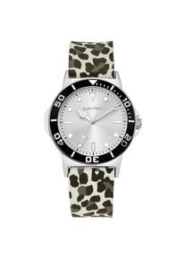 SURI FREY, Damen, Quarzuhr &raquo;Armbanduhr SFY Emmy&laquo;, Grau Leo, Grau Leo, Angenehmes Silikonband mit Dornschlie&szlig;e.