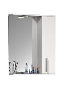 Vcm, Badspiegel &raquo;Spiegelschrank Bad Spiegel Beleuchtung Lisalo L&laquo;, Wei&szlig;, Wei&szlig;