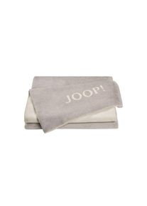 JOOP!, Wohndecke &raquo;Wohndecken 1er Pack&laquo;, Rauch-Ecru, Obermaterial: 58% Baumwolle CO. 35% Polyacryl PAN. 7% Polyester PES., B/L: 150 cm, Rauch-Ecru
