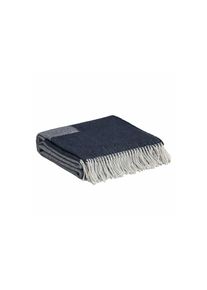 Gant, Wohndecke &raquo;Wohndecken LOGO THROW 1er Pack&laquo;, Blau, Obermaterial: 70% Wolle WO. 20% Polyacryl PAN. 10% Polyamid PA., B/L: 130 cm, Blau