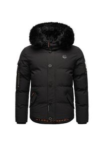 Stone Harbour, Herren, Wintermantel &raquo;Winterjacke Halvaar&laquo;, Black mit schwarzem Fell, XXL, Black mit schwarzem Fell, Urbaner Herren Winterparka vom 