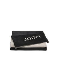 JOOP!, Wohndecke &raquo;Wohndecken 1er Pack&laquo;, Anthrazit, Obermaterial: 58% Baumwolle CO. 35% Polyacryl PAN. 7% Polyester PES., B/L: 150 cm, Anthrazit