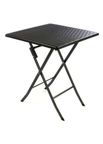 Vcm, Gartentisch &raquo;Beistelltisch Rattan-Optik&laquo;, Schwarz, Schwarz