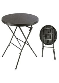 Vcm, Gartentisch &raquo;Partytisch rund klappbar&laquo;, Schwarz, Schwarz