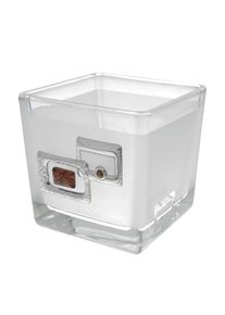 OSTSEE-SCHMUCK, Dekovase &raquo;- Olivia - Glas - Bernstein&laquo;, 8 cm, 8 cm