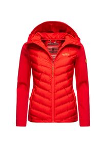 Navahoo, Damen, Outdoorjacke &raquo;&Uuml;bergangsjacke Nimm Mich Mit&laquo;, Red, L, Red, Schicke Damen Steppjacke mit Kapuze