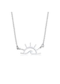 Elli, Damen, Kette mit Anh&auml;nger &raquo;Halskette Sonnenaufgang Meere Wellen Motiv Sommer 925 Silber&laquo;, Silber, Silber, Modische Halskette mit S&uuml;dsee-Flair 