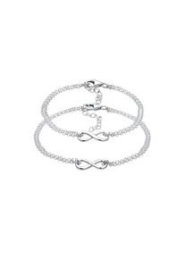 Elli, Damen, Armketten Set &raquo;Armband Set Armband Mutter & Tochter Unendlichkeit 925 Sterling Silber&laquo;, Silber, Silber, Armband f&uuml;r Damen aus 925 