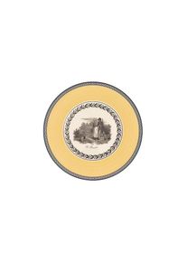 Villeroy & Boch Villeroy & Boch, Brotteller &raquo;Brotteller Audun Chasse &oslash; 16 cm wei&szlig;-grau-gelb&laquo;, wei&szlig;-grau-gelb, wei&szlig;-grau-gelb