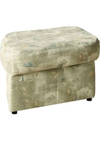 DOMO collection, Polsterhocker &raquo;Bahia belastbar bis 140kg/ Sitz&laquo; passend zur "Bahia"-Serie, gr&uuml;n, Struktur (100% Polyester);Luxus-Microfaser (100% 