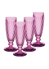 Villeroy & Boch Villeroy & Boch, Sektglas &raquo;Sektgl&auml;ser Boston Coloured 145 ml 4er Set&laquo;, Berry, Glas, Berry