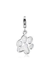 Elli, Damen, Charm-Einh&auml;nger &raquo;Charm Katze Hund Pfote Tier 925 Silber&laquo;, Silber, Silber, Verspielter Charm Anh&auml;nger mit Tatze f&uuml;r Damen