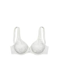 Nuance, Minimizer-BH mit B&uuml;gel & breiten Tr&auml;gern, aus flacher, gl&auml;nzender Spitze, creme, 75 - Cup C