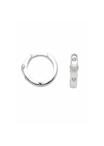 Adelia&acute;s Adelia ́s, Damen, Paar Creolen &raquo;925 Silber Ohrringe Creolen Herz mit Zirkonia &Oslash; 13, 8 mm&laquo;, silber, silber, Ma&szlig;e - &Oslash; 13,8 mm - Breite 2,8 mm